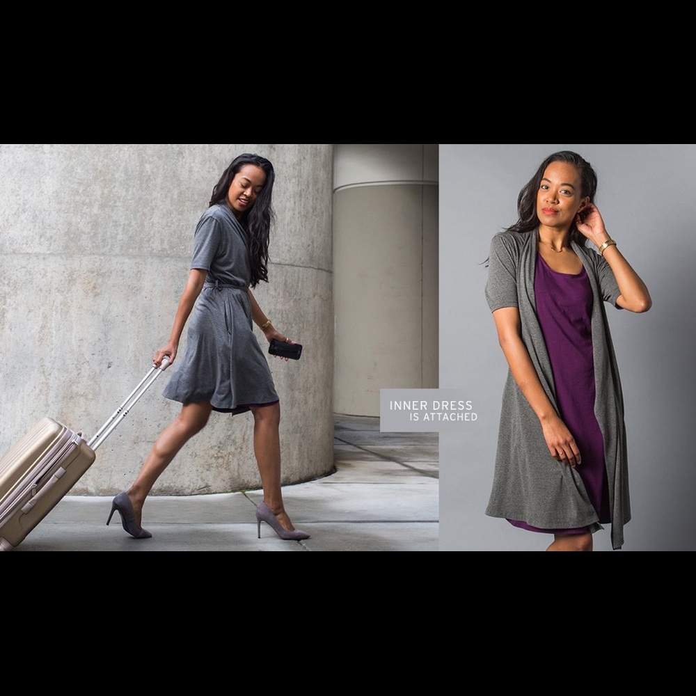 Betabrand travel wrap dress